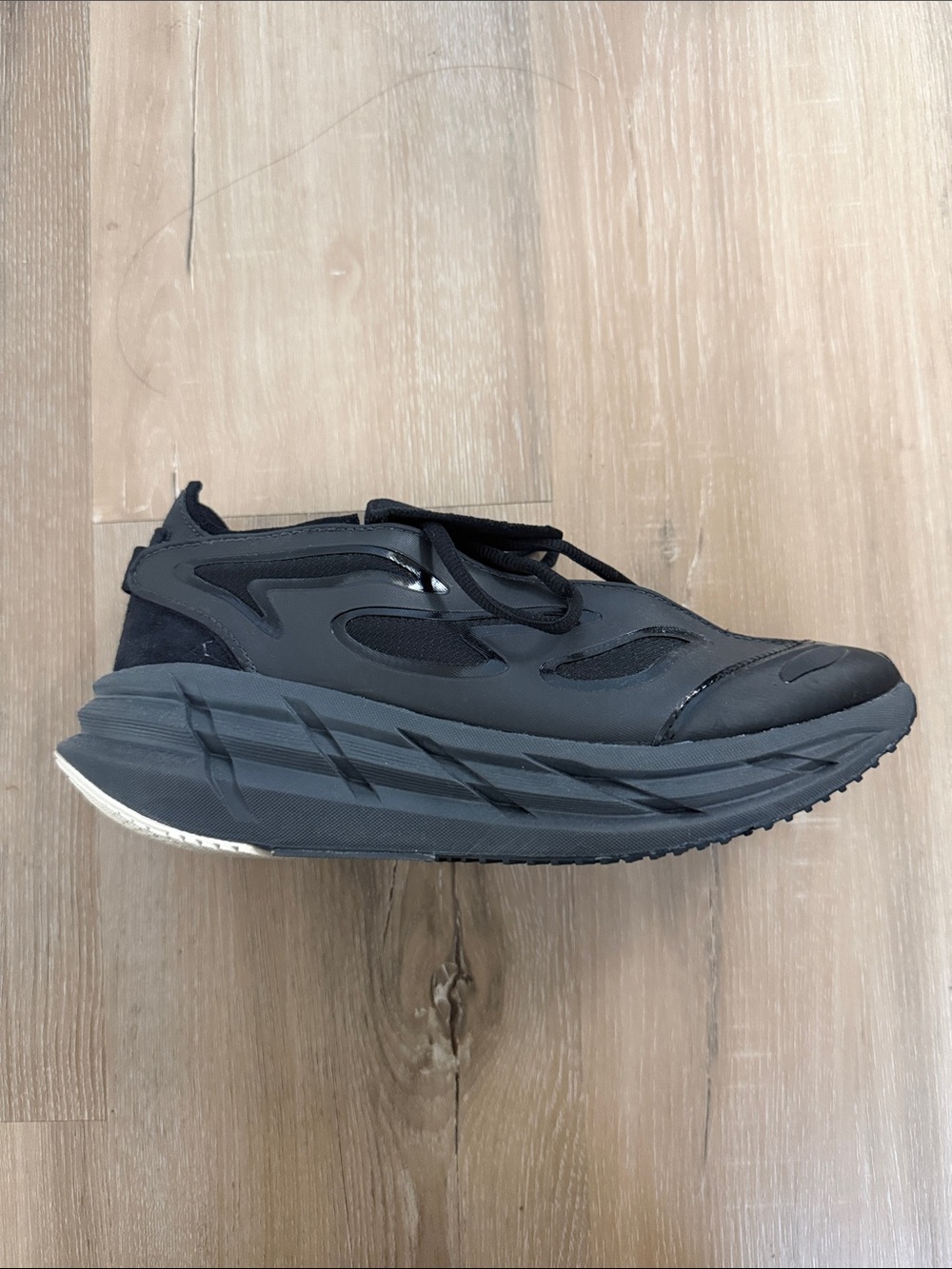 adidas Stella McCartney Black Chunky Platform Runner Sneakers